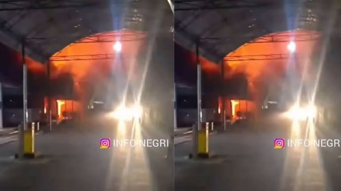 VIDEO: Gedung SPKT Polres Banjarbaru Terbakar