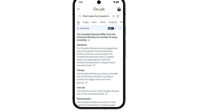 Tampilan ringkasan AI dalam pencarian Google. ANTARA/Google Blog/am.