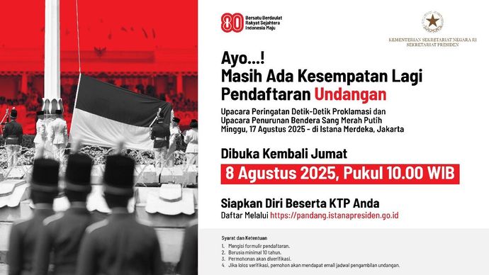 Pendafataran Undangan HUT RI