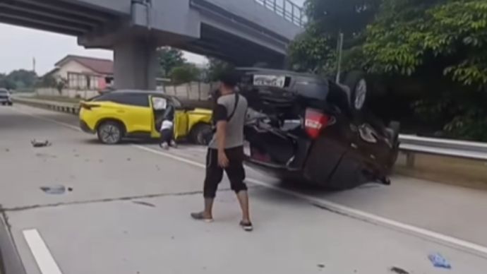 Kecelakaan di Tol Serpong