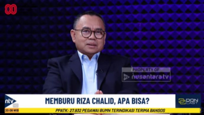 Menteri ESDM 2014-2016 Sudirman Said dalam program DonCast Nusantara TV