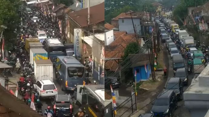 Macet di Batujajar Jelang Pelantikan Kopassus