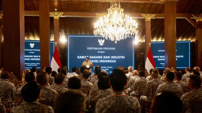 Prabowo Beri Arahan dan Lepas Keberangkatan Retreat Anggota KADIN Indonesia