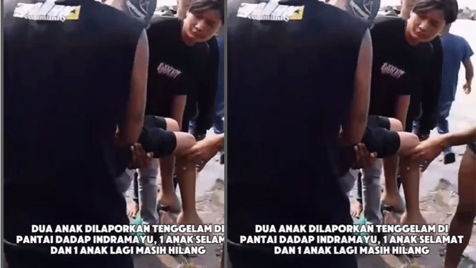 2 Anak Tenggelam di Pantai Dadap Indramayu