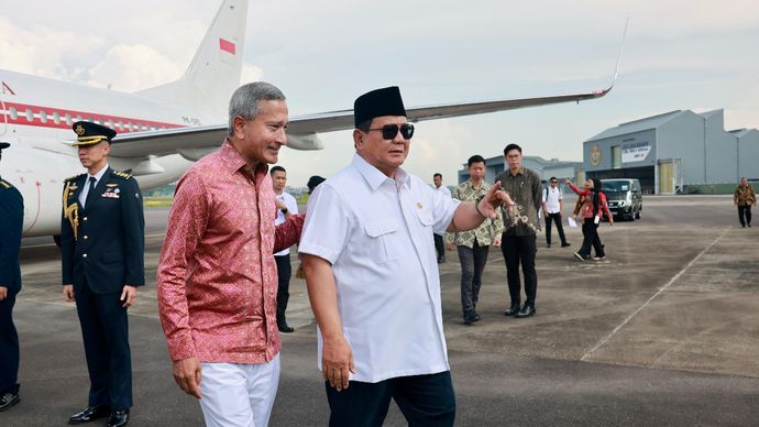 Prabowo Tiba di Singapura untuk Hadiri Parade Hari Nasional