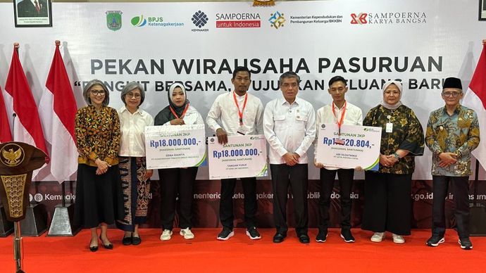 Kemnaker berkolaborasi dengan HM Sampoerna TBK dan BPJS Ketenagakerjaan meluncurkan program Peduli PHK. (Foto: Istimewa)
