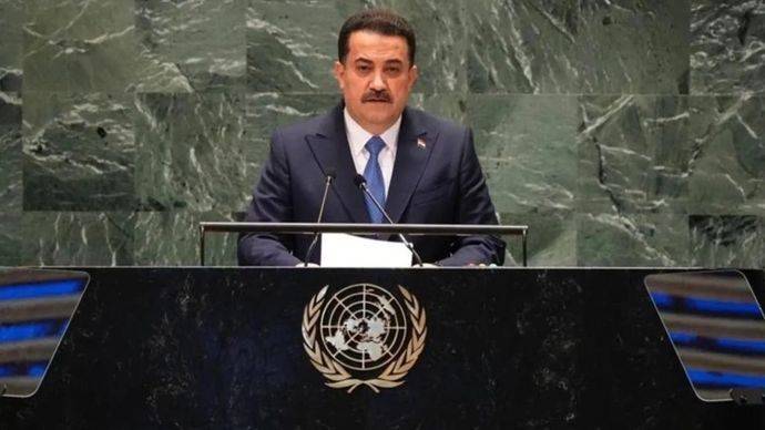 Perdana Menteri Irak, Mohammad Shia Al-Sudani, Senin 23 September 2024 menyerukan pertemuan darurat para pemimpin Arab di New York di sela-sela Sidang Umum ke-79 PBB guna membahas serangan mematikan Israel terhadap Lebanon. /ANTARA/Anadolu/py