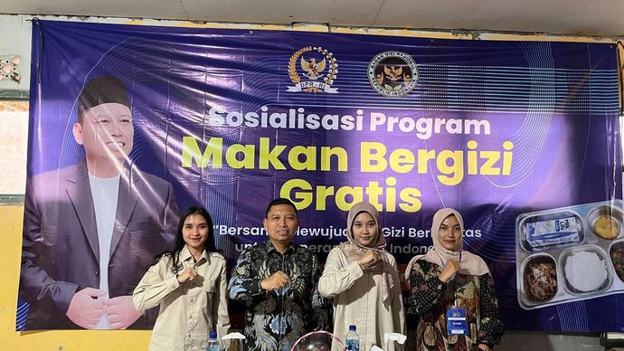 Sosialisasi Program MBG di Sukabumi, Jawa Barat. Senin, 11 Agustus 2025.