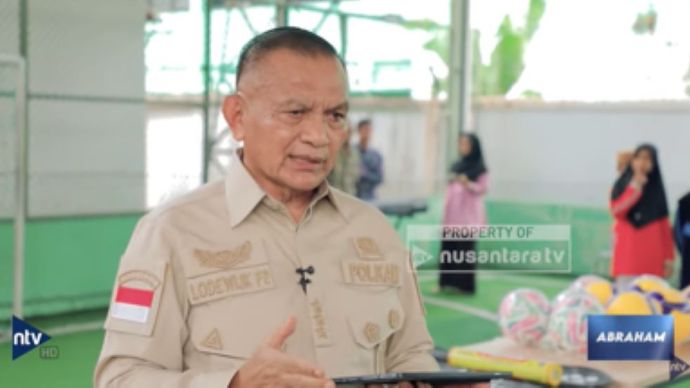 Wamenko Polkam Lodewijk Freidrich Paulus dalam wawancara khusus bersama tim program Abraham Nusantara TV