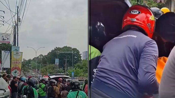 Sebuah kecelakaan lalu lintas terjadi di Jalan Juanda, Kelurahan Kemirimuka, Kecamatan Beji, Depok, dan mengakibatkan satu pengendara sepeda motor meninggal dunia.