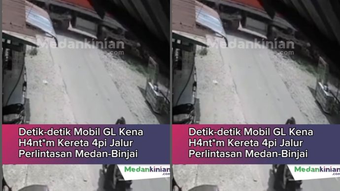 Livina Dihantam Kereta Api di Deli Serdang, 1 Orang Tewas
