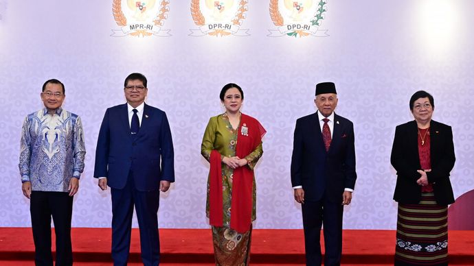 Ketua DPR RI Puan Maharani sambut ketua parlemen negara-negara ASEAN di Sidang Tahunan. 