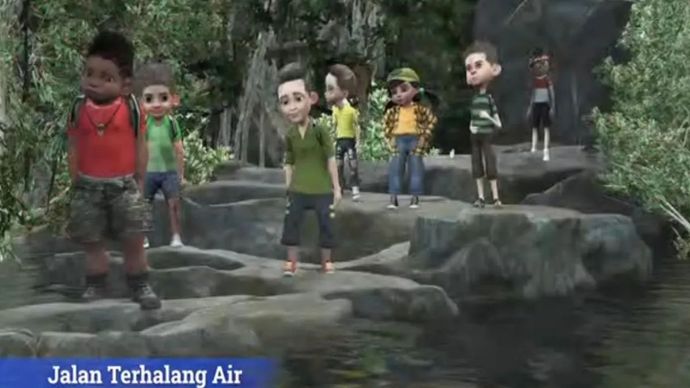 Salah satu adegan dalam film animasi 