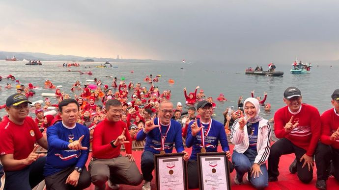 Kodam XXI/Radin Inten dan Pemprov Lampung gelar Renang Merdeka 2025/Foto: Istimewa