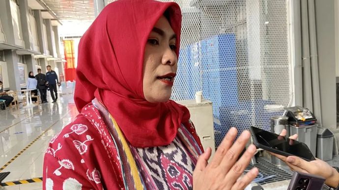 Kepala Subdirektorat Kerja Sama Pemasyarakatan Direktorat Jenderal Pemasyarakatan Rika Aprianti menjawab pertanyaan wartawan di Jakarta, Minggu (17/8/2025). 