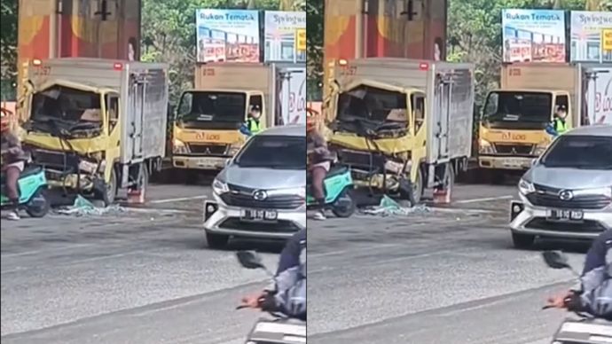 Kecelakaan di Cempaka Putih Jakpus