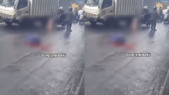 kecelakaan pemotor di Tangerang