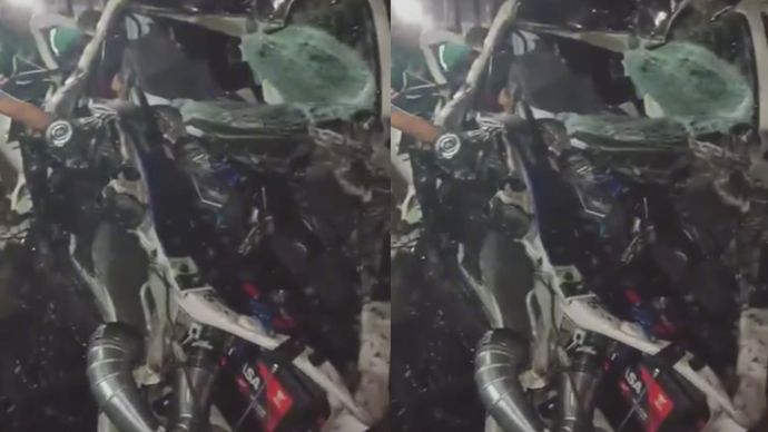 Sebuah mobil Fortuner menghantam mobil kontainer dengan kecepatan tinggi pada Senin (18/8) malam sekitar pukul 23.34 WIB di Jalan Raya Serpong, tepat di depan sebrang Batalyon Kavaleri. 