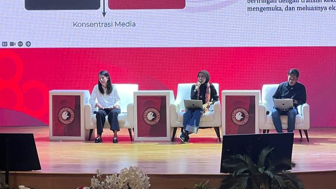 Seminar nasional yang digelar Laboratorium Indonesia 2045 (LAB 45). 