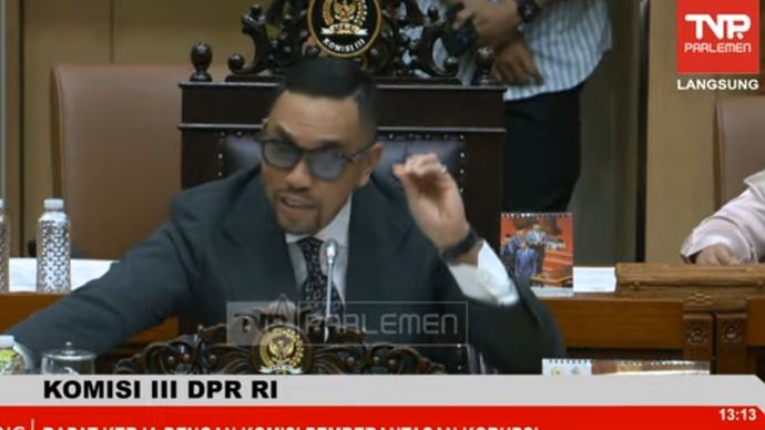 Wakil Ketua Komisi III DPR RI Ahmad Sahroni. 