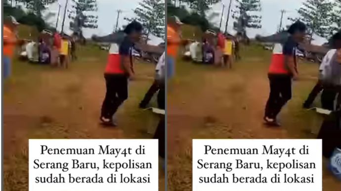 Warga Kampung Karangsambung, Desa Nagasari, Kecamatan Serang Baru, Kabupaten Bekasi, Digegerkan Dengan Penemuan M*y4t Seorang Pria Berpakaian Rapih Dengan Kondisi Kaki, Tangan dan Mata Terikat. Kamis.(21/8). Sementara Tim Inafis dan pihak kepolisian sudah berada dilokasi kejadian.