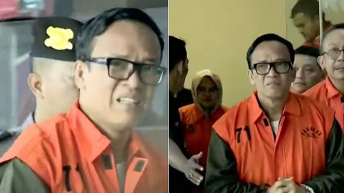 Wamenaker Immanuel Ebenezer alias Noel diperlihatkan ke publik oleh Komisi Pemberantasan Korupsi atau KPK. Noel terkena OTT atau Operasi Tangkap Tangan KPK atas dugaan pemerasan pengurusan K3 di Kemnaker. 