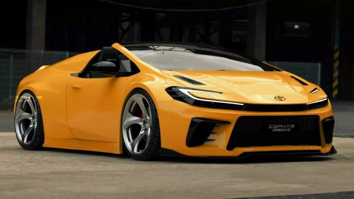 Toyota Prius Roadster By Zephyr Designz. (Foto: Istimewa via Carscoops)