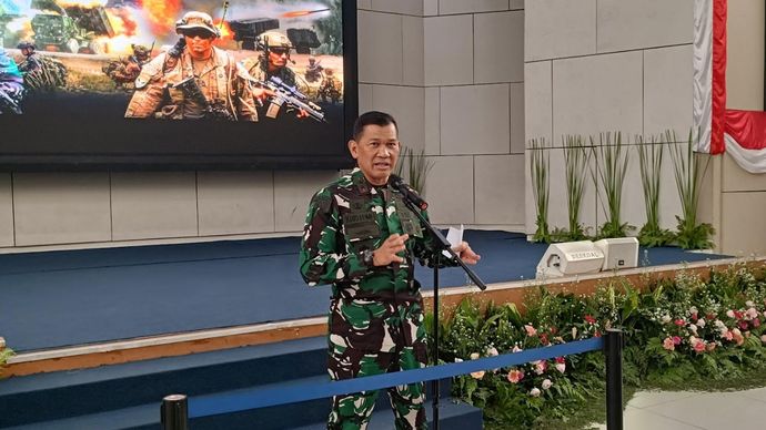 Kepala Pusat Penerangan (Kapuspen) TNI, Mayor Jenderal (Mayjen) TNI Kristomei Sianturi. (Foto: Adiantoro/NTV)