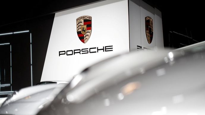 Ilustrasi. Logo Porsche. (Foto: Reuters) 