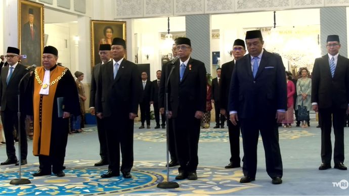 Daftar Pejabat yang Dilantik Presiden Prabowo di Istana Negara