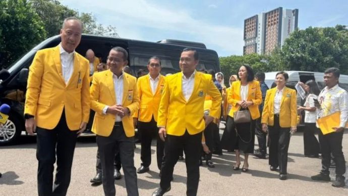 Bahlil dan Penguris Inti Golkar Sambangi Istana untul Bertemu Prabowo