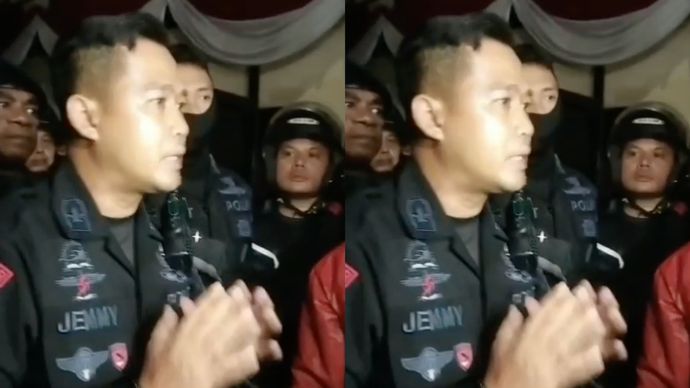 Perwakilan Brimob memohon maaf atas insiden ojol di Pejompongan, Jakarta.