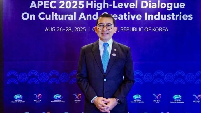 Menteri Kebudayaan Fadli Zon saat menghadiri High-Level Dialogue on Cultural and Creative Industries (HLD-CCI) di Gyeongju, Korea Selatan, Kamis (28/8/2025)