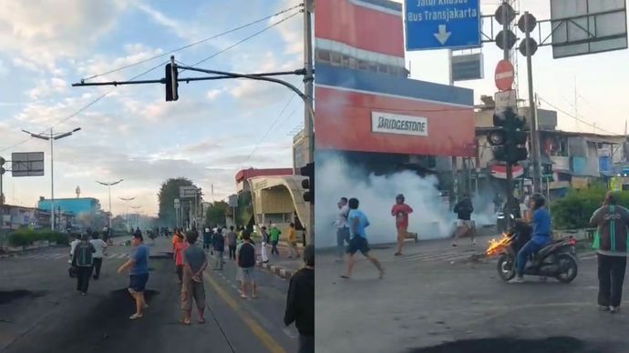 Ricuh di Jalan Otista Jaktim