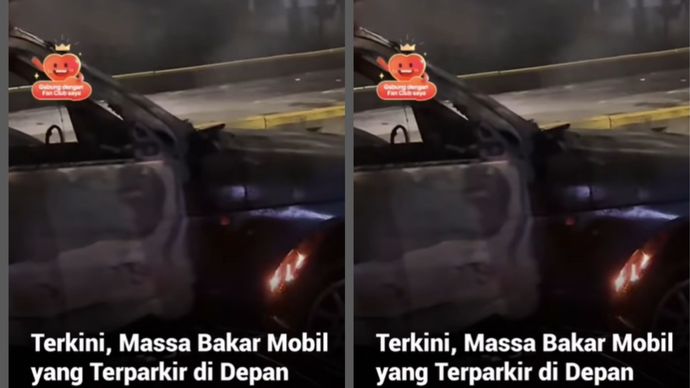 Kerusuhan yang terjadi di depan Markas Komando (Mako) Brimob Polda Metro Jaya di Jalan Usman Harun, Jakarta Pusat, Jumat (29/8) dini hari semakin memanas. Massa membakar mobil yang terparkir tepat di seberang Mako tersebut.