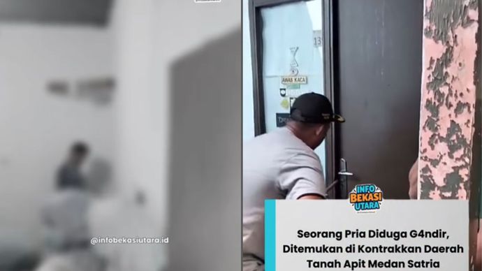 pria tewas gantung diri di Medan Satria Bekasi