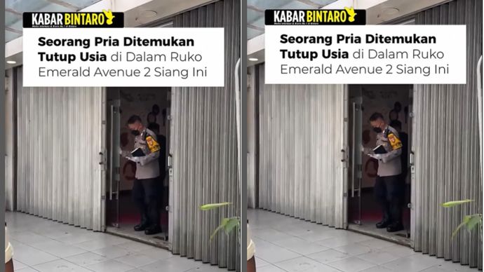 pria ditemukan tewas dalam ruko