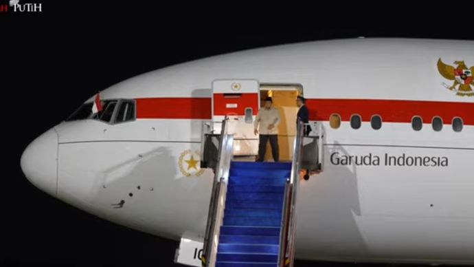 Prabowo Tiba di Tanah Air Usai Lawatan Singkat ke China