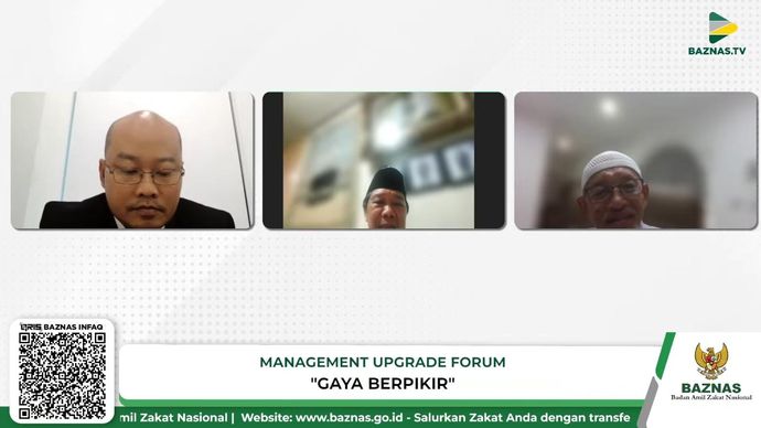 Pimpinan BAZNAS RI Bidang Transformasi Digital Nasional, Prof. Ir. Nadratuzzaman Hosen, MS., M.Ec., Ph.D., menjadi narasumber dalam forum Management Upgrade bertajuk 'Gaya Berpikir' yang disiarkan melalui kanal BAZNAS TV, Rabu, 3 September 2025.