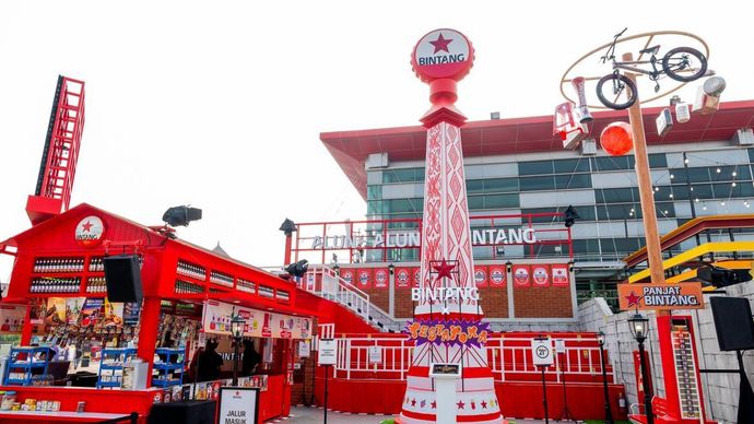 Alun-alun BINTANG,BINTANG kembali hadir sebagai Official Beer Partner Pestapora.