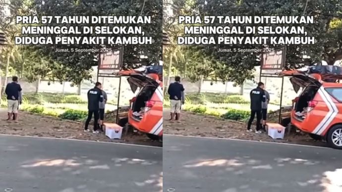pria tewas di selokan cianjur