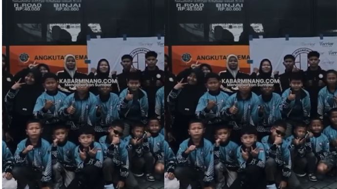 Bus yang mengangkut rombongan atlet karate asal Sumatera Utara kecelakaan di ruas pintu keluar masuk Tol Padang&ndash;Sicincin, Kabupaten Padang Pariaman, Sumatera Barat, Senin (8/9) dini hari sekitar pukul 02.30 WIB.