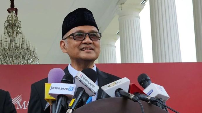 Menteri Haji dan Umrah Mochamad Irfan Yusuf. (Foto: ANTARA/Livia Kristianti) 
