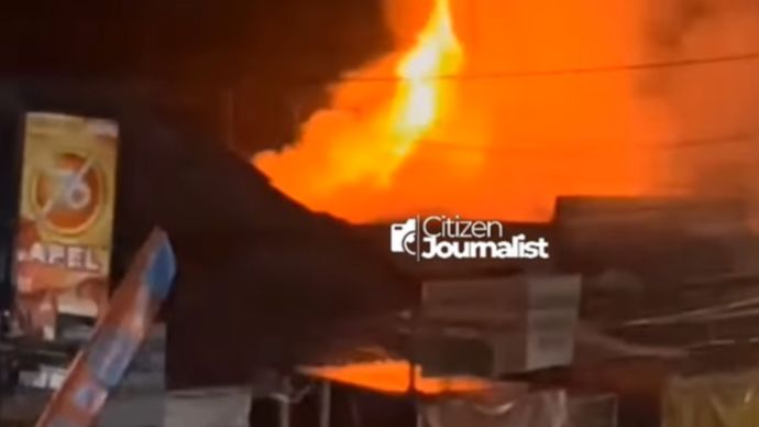 Ruko Pecel Lele di Gunung Putri Terbakar, Dua Orang Tewas Terbakar.