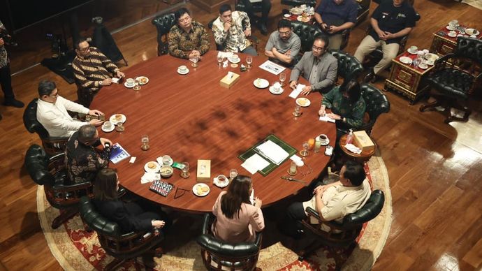 Presiden Prabowo Lakukan Pertemuan dengan Pimpinan Sejumlah Media