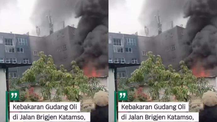 (Selasa, 9 September 2025)&mdash;Sebuah gudang oli yang berlokasi di Jalan Brigjen Katamso, RT.10/RW.06, Kelurahan Slipi, Kecamatan Palmerah, Jakarta Barat dilaporkan terbakar.