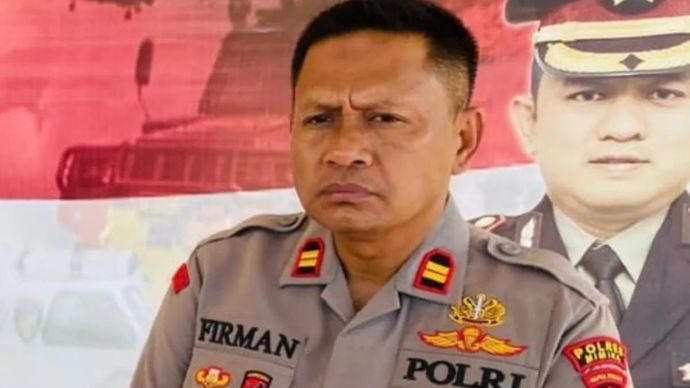 Kapolsek Tembagapura Iptu Firman. ANTARA/Evarianus Supar