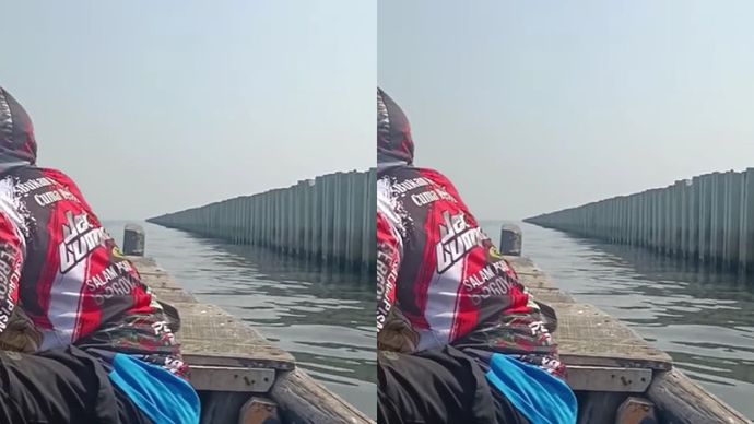 Tanggul Beton Laut Cilincing