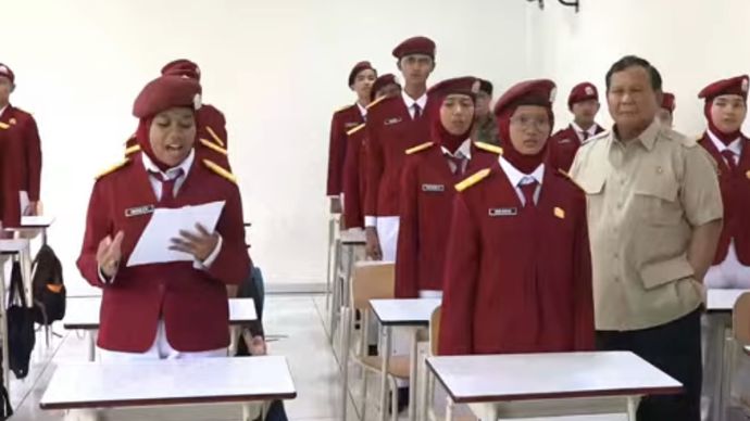 Prabowo Tinjau Sekolah Rakyat