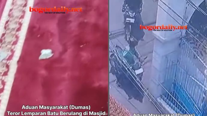Masjid At-Taufiq Paledang Bogor Diteror Lemparan Batu